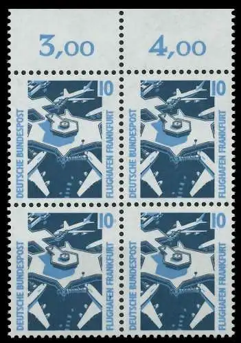 BRD DS SEHENSWÜRDIGKEITEN Nr 1347Au postfrisch VIERERBL 7CFD96