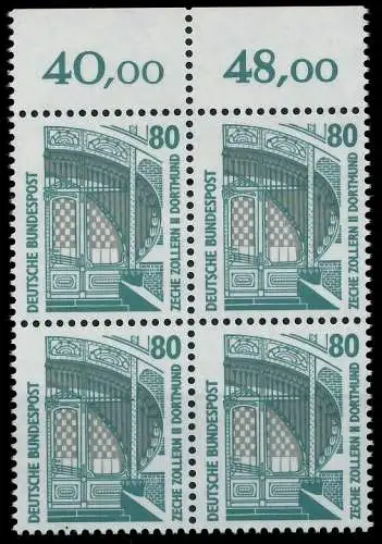 BRD DS SEHENSWÜRDIGKEITEN Nr 1342Au postfrisch VIERERBL 7CFDAE