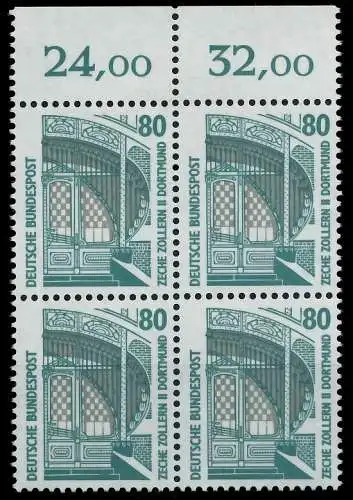 BRD DS SEHENSWÜRDIGKEITEN Nr 1342Au postfrisch VIERERBL 7CFDB6