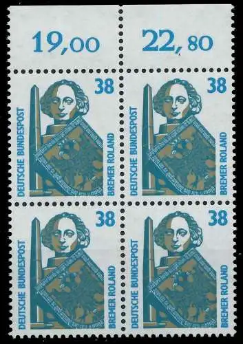 BRD DS SEHENSW Nr 1400 postfrisch VIERERBLOCK ORA 7CFDF2