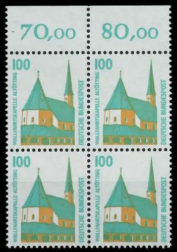 BRD DS SEHENSWÜRDIGKEITEN Nr 1406Au postfrisch VIERERBL 7CFE1E