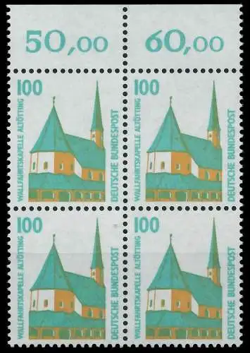 BRD DS SEHENSWÜRDIGKEITEN Nr 1406Au postfrisch VIERERBL 7CFE42