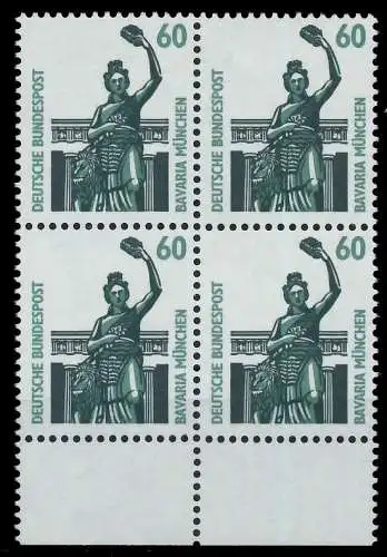 BRD DS SEHENSWÜRDIGKEITEN Nr 1341Au postfrisch VIERERBL 7D01A2