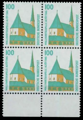 BRD DS SEHENSWÜRDIGKEITEN Nr 1406Au postfrisch VIERERBL 7D01DA