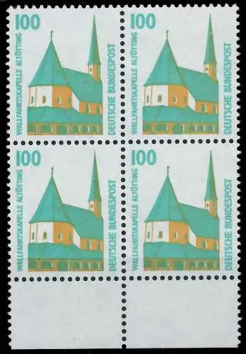 BRD DS SEHENSWÜRDIGKEITEN Nr 1406Au postfrisch VIERERBL 7D01DE