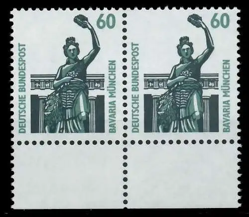 BRD DS SEHENSWÜRDIGKEITEN Nr 1341Au postfrisch WAAGR PA 7D0206