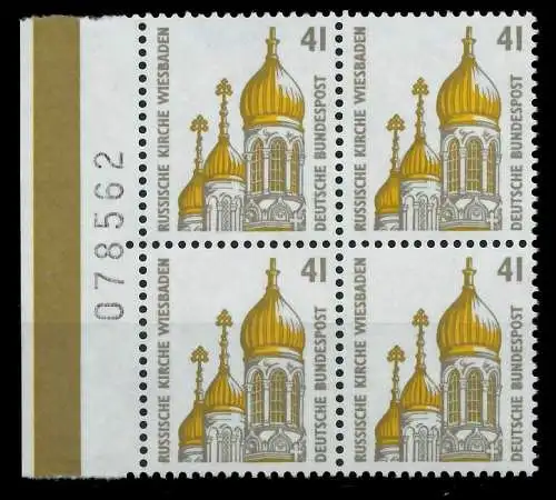 BRD DS SEHENSW Nr 1687 postfrisch VIERERBLOCK SRA 7D031A