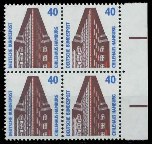BRD DS SEHENSW Nr 1379u postfrisch VIERERBLOCK SRA 7D036A