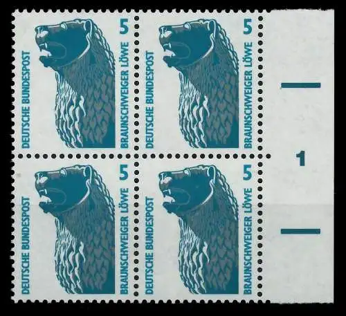 BRD DS SEHENSW Nr 1448u postfrisch VIERERBLOCK SRA 7D036E