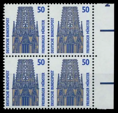 BRD DS SEHENSWÜRDIGKEITEN Nr 1340Au postfrisch VIERERBL 7D038E