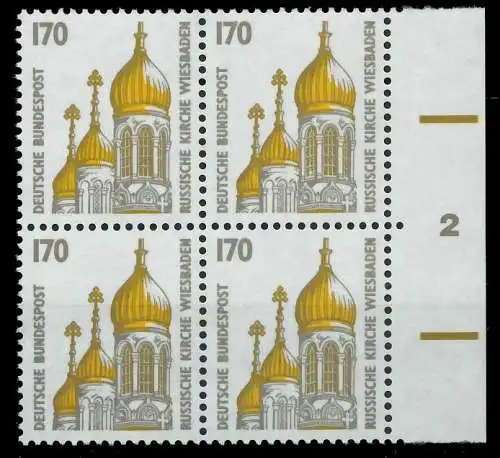 BRD DS SEHENSW Nr 1535 postfrisch VIERERBLOCK SRA 7D03B6