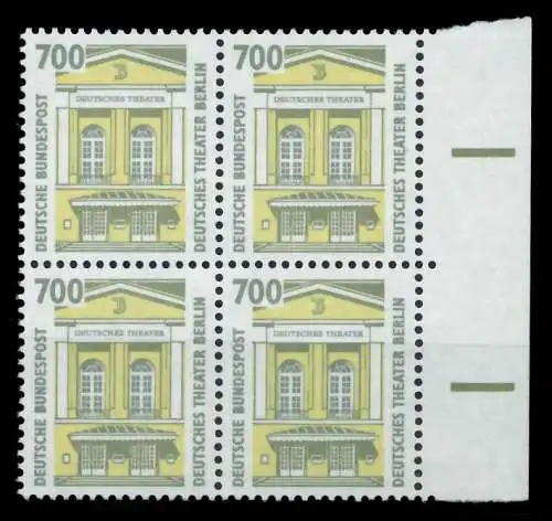 BRD DS SEHENSW Nr 1691 postfrisch VIERERBLOCK SRA 7D03C2