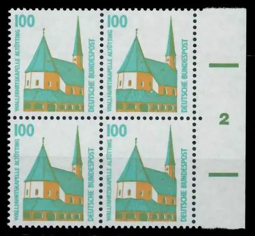 BRD DS SEHENSWÜRDIGKEITEN Nr 1406Au postfrisch VIERERBL 7D03C6