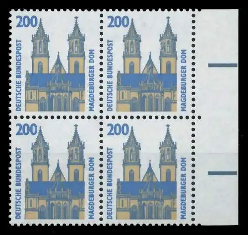 BRD DS SEHENSW Nr 1665 postfrisch VIERERBLOCK SRA 7D03CA