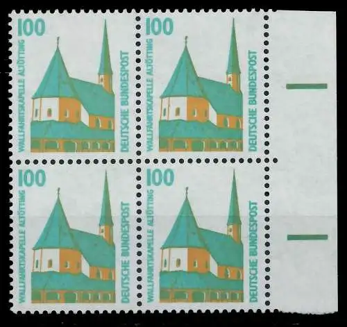 BRD DS SEHENSWÜRDIGKEITEN Nr 1406Au postfrisch VIERERBL 7D03DE