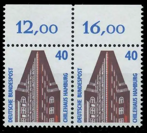 BRD DS SEHENSW Nr 1379u postfrisch WAAGR PAAR ORA 7D0E22