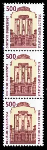 BRD DS SEHENSWÜRDIGKEITEN Nr 1679RI postfrisch 3ER STR S50836E
