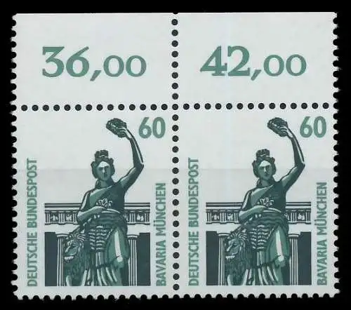 BRD DS SEHENSWÜRDIGKEITEN Nr 1341Au postfrisch WAAGR PA 7D135E