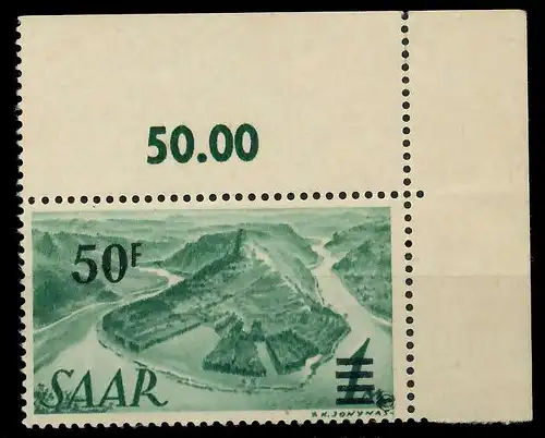 SAARLAND 1947 Nr 238ZI postfrisch gepr. 7D13A2