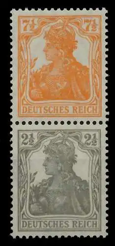 DEUTSCHES REICH ZUSAMMENDRUCKE Nr S13a postfrisch SENKR 7D13E2