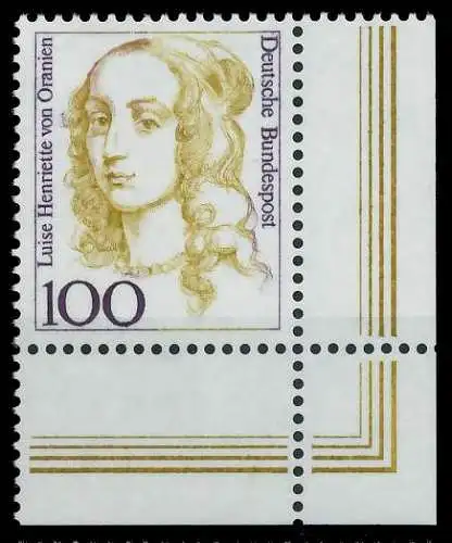 BRD DS FRAUEN Nr 1756 postfrisch ECKE-URE 7D4DDE