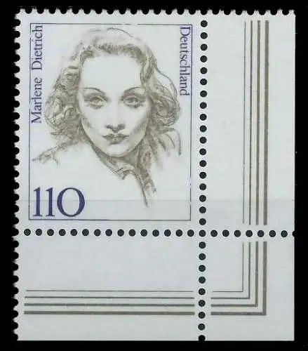 BRD DS FRAUEN Nr 1939 postfrisch ECKE-URE 7D4DEE