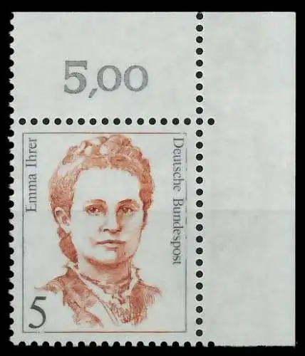 BRD DS FRAUEN Nr 1405 postfrisch ECKE-ORE 7D4E6E