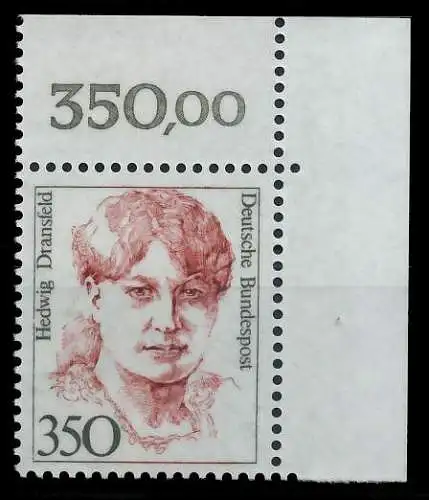 BRD DS FRAUEN Nr 1393 postfrisch ECKE-ORE 7D4E5A