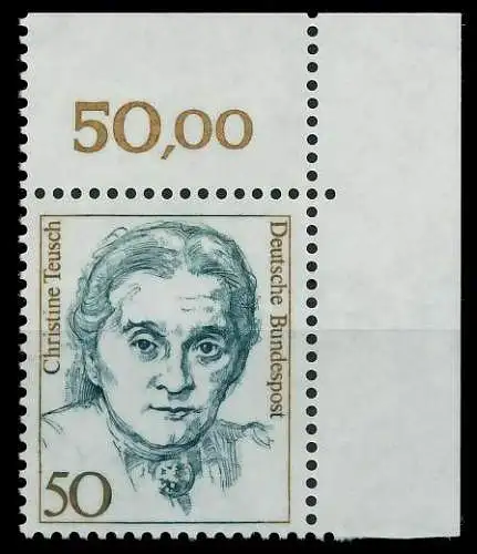 BRD DS FRAUEN Nr 1304 postfrisch ECKE-ORE 7D4E92