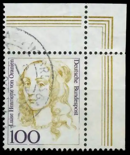 BRD DS FRAUEN Nr 1756 gestempelt ECKE-ORE 7D4F42