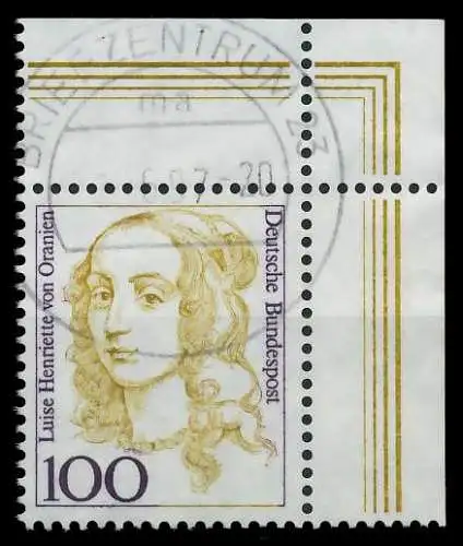 BRD DS FRAUEN Nr 1756 gestempelt ECKE-ORE 7D4F52