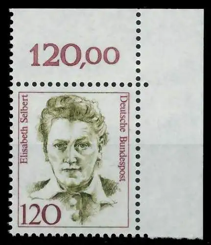 BRD DS FRAUEN Nr 1338 postfrisch ECKE-ORE 7D4FAA