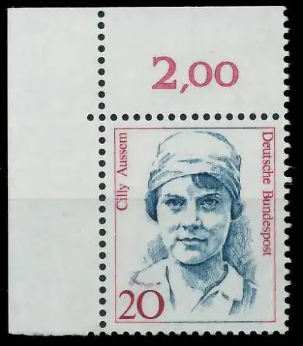 BRD DS FRAUEN Nr 1365 postfrisch ECKE-OLI 7D505A