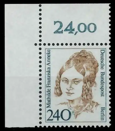 BRD DS FRAUEN Nr 1392 postfrisch ECKE-OLI 7D5116