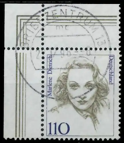 BRD DS FRAUEN Nr 1939 zentrisch gestempelt ECKE-OLI 7D512A