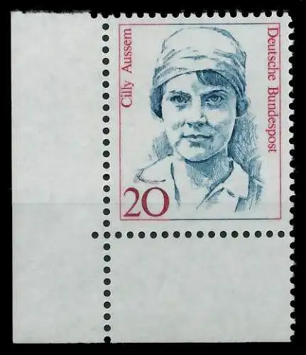 BRD DS FRAUEN Nr 1365 postfrisch ECKE-ULI 7D5186