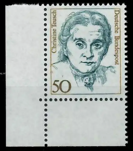 BRD DS FRAUEN Nr 1304 postfrisch ECKE-ULI 7D51CE