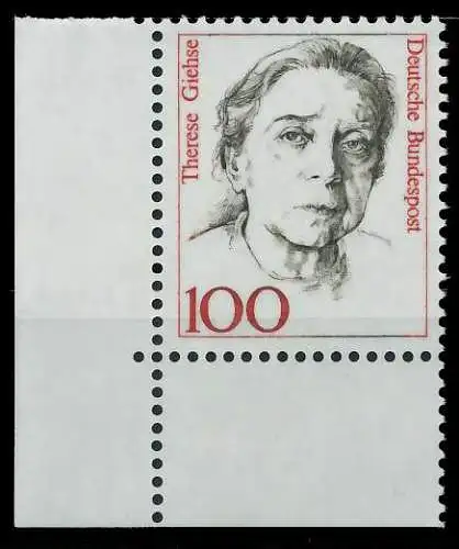 BRD DS FRAUEN Nr 1390 postfrisch ECKE-ULI 7D51EA