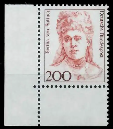 BRD DS FRAUEN Nr 1498 postfrisch ECKE-ULI 7D5252