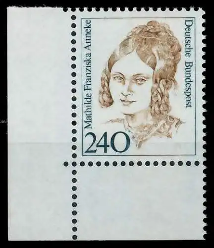 BRD DS FRAUEN Nr 1392 postfrisch ECKE-ULI 7D5292