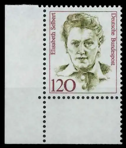 BRD DS FRAUEN Nr 1338 postfrisch ECKE-ULI 7D52BE