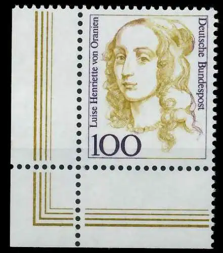 BRD DS FRAUEN Nr 1756 postfrisch ECKE-ULI 7D52FA