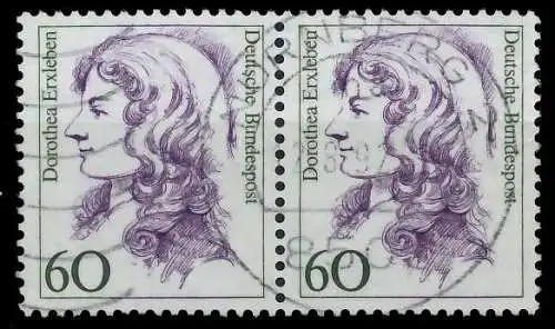 BRD DS FRAUEN Nr 1332 gestempelt WAAGR PAAR 7D7E46