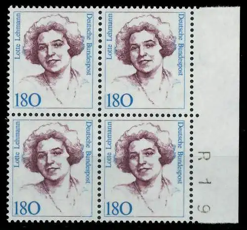 BRD DS FRAUEN Nr 1427 postfrisch VIERERBLOCK SRA 7D7F36