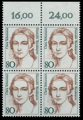 BRD DS FRAUEN Nr 1305 postfrisch VIERERBLOCK ORA 7D7F4A