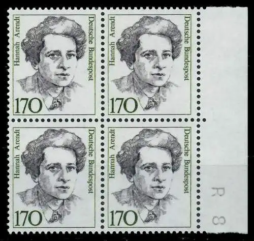 BRD DS FRAUEN Nr 1391 postfrisch VIERERBLOCK SRA 7D7F76