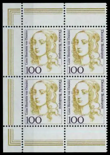 BRD DS FRAUEN Nr 1756 postfrisch VIERERBLOCK 7D7FC6