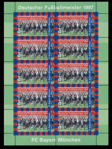 BRD BUND BLOCK KLEINBOGEN 1997 Nr 1958 postfrisch KLEIN 7D82BA