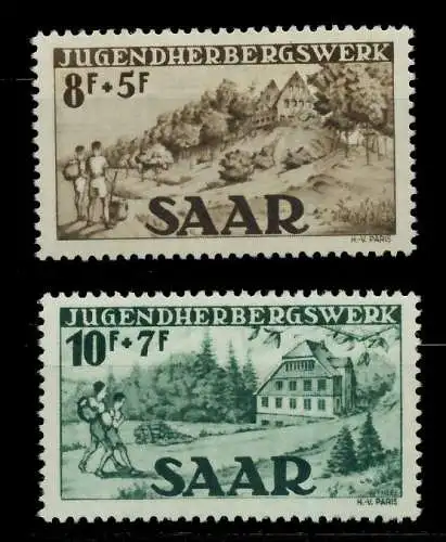 SAARLAND 1949 Nr 262-263 postfrisch 7DA6AE