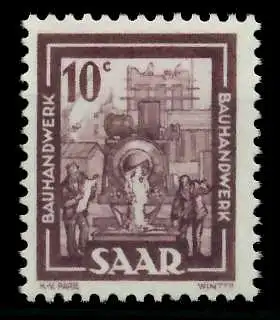 SAARLAND 1949 Nr 272 postfrisch 7DA746